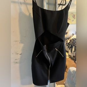 Zipper cutout dress